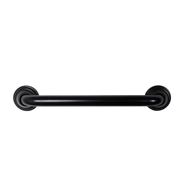Utopia Alley Utopia Alley GB16BK 16 in. Utopia Alley Decorative Shower Safety Grab Bar - Black GB16BK - main